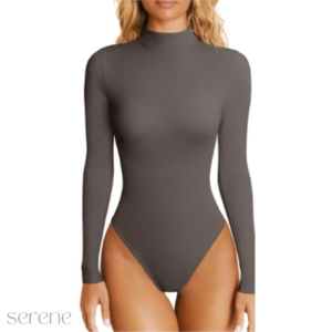 Snatched Turtleneck Bodysuit serene bands