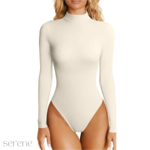 Snatched Turtleneck Bodysuit serene bands